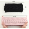 irisaa Ladies Cable Pattern Headband, Warm Ear Warmer, Lined Girls