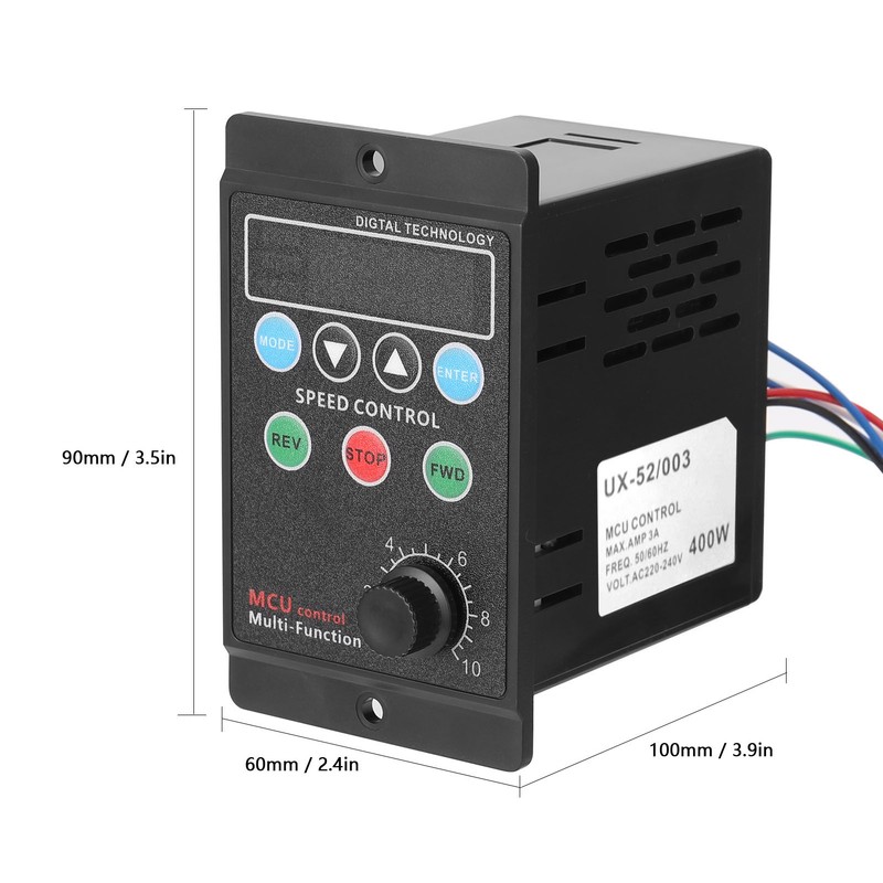 400W AC220V Multifunctional Motor Speed Controller Motorspeed Regulator Controller Display