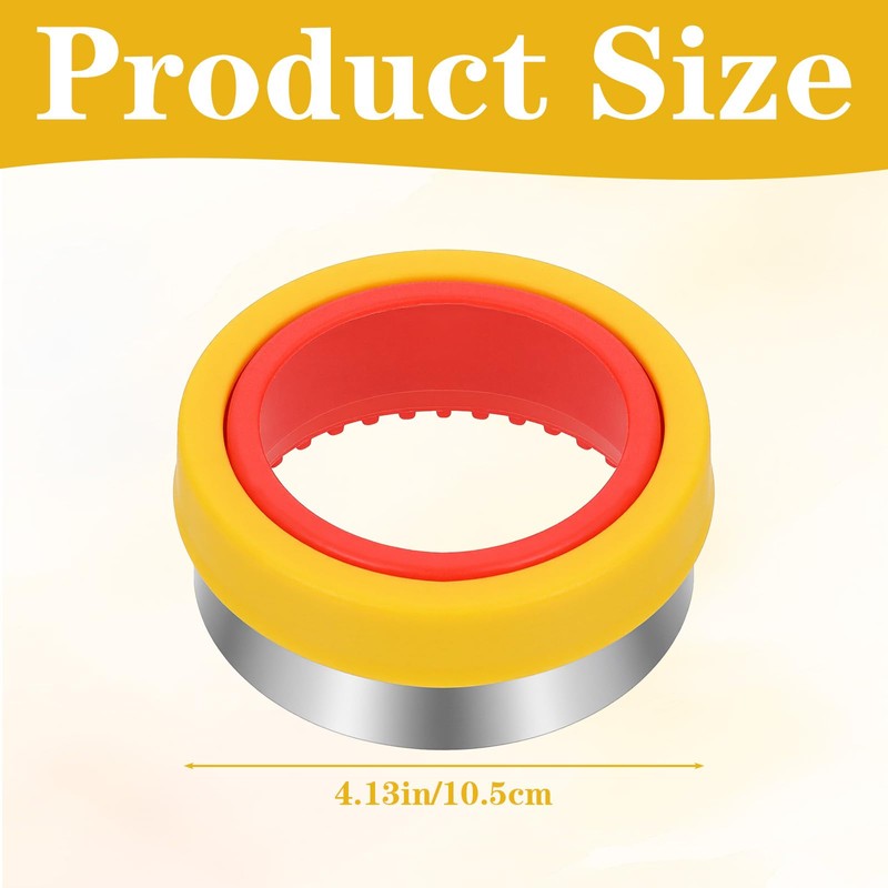 4 Inch Round Cookie Cutter with Plastic Top Protection, Large