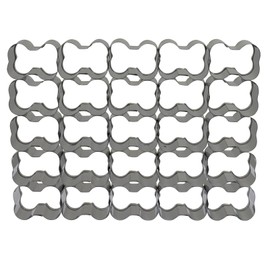 Zorfeter 25 Cavity Dog Bone Cracker Cutter, Non-stick Cookie Cutter Mini Dog Bone Molds with Cleaning Brush, Stainless Steel Cookie Cutters for Baking/Treats