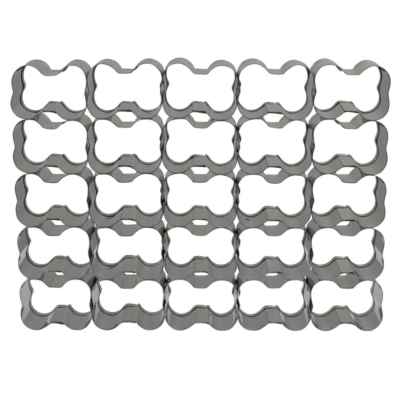 Zorfeter 25 Cavity Dog Bone Cracker Cutter, Non-stick Cookie Cutter