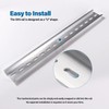 VooGenzek 4 pieces aluminium DIN rail, DIN rail support rail,