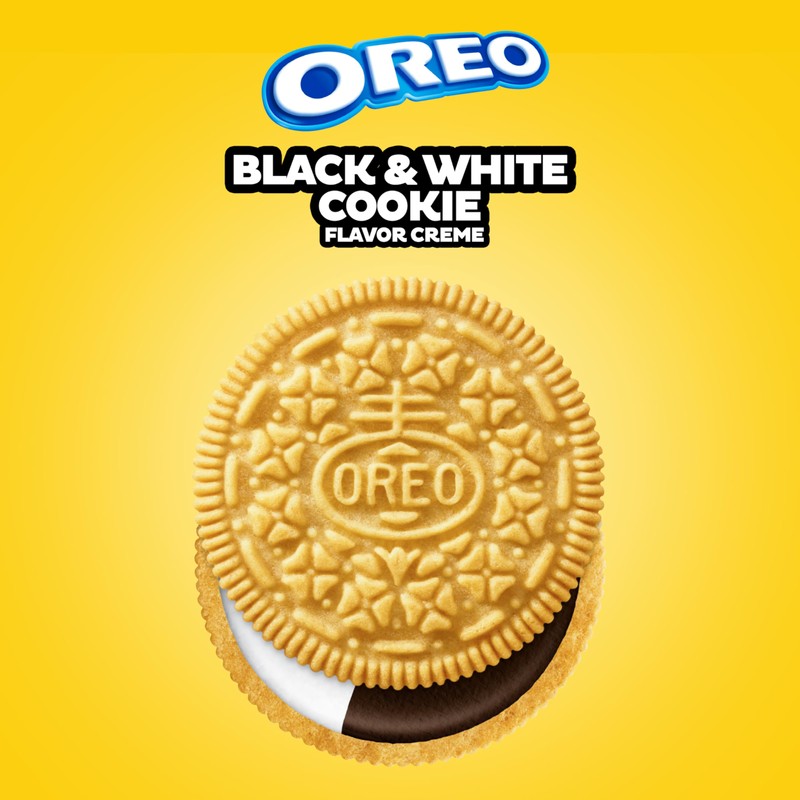 OREO Black and White Cookie Creme Sandwich Cookies, Limited Edition,