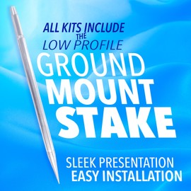 Vista Flags ICE CREAM Windless Feather Flag Bundle (Complete Kit) OR Optional Replacement Fl - Kit