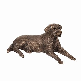 Cold Cast Bronze Edward Labrador Sitting Mitko Kavrikov