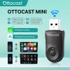 OTTOCAST 2-in-1 OTTOCAST Mini Wireless Android Auto+Carplay Adapter w/One-Click Button