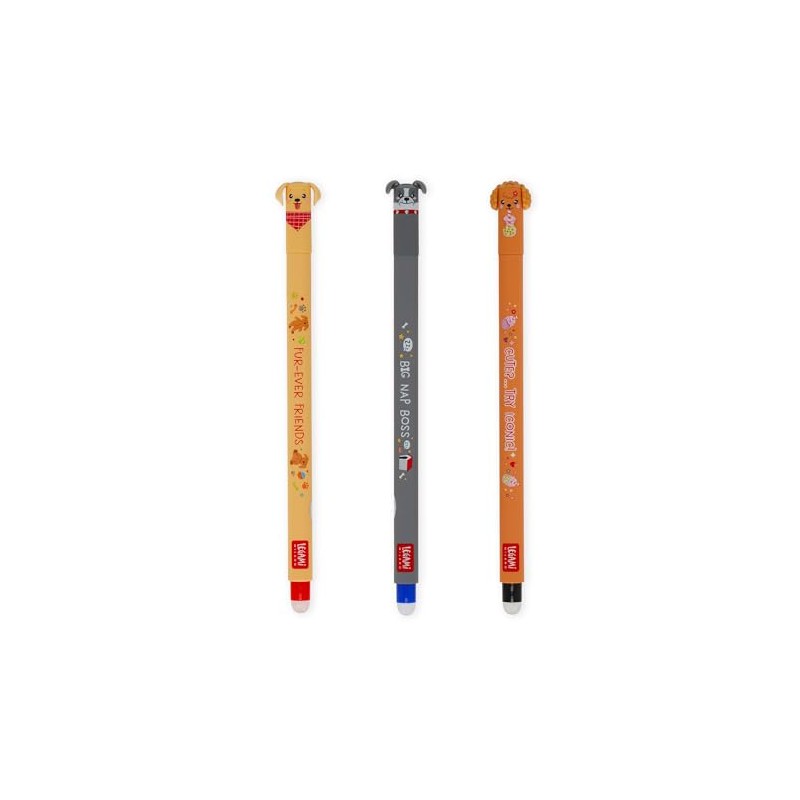 Legami - Set mit 3 radierbaren Stiften - Erasable Pen