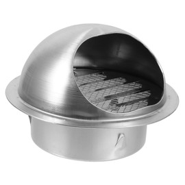 FUNOMOCYA Decorative Air Vent Covers Wall Stainless Steel Vent Cap 100mm Round Exhaust Hood Kitchen Range Bathroom Chimney Cover