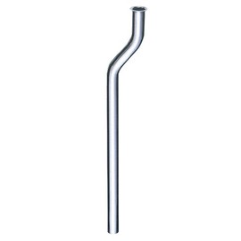 SANEI V90J-63-D [Toilet Curved Pipe with Brim] Height 7.9 inches (200 mm) Pipe Diameter 1.2 inches (30 mm)