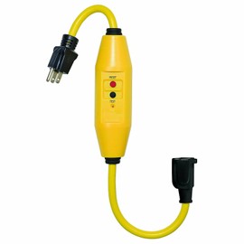 Tower Manufacturing 30438024 15 Amp GFCI Auto Reset, 18 Inch, Yellow