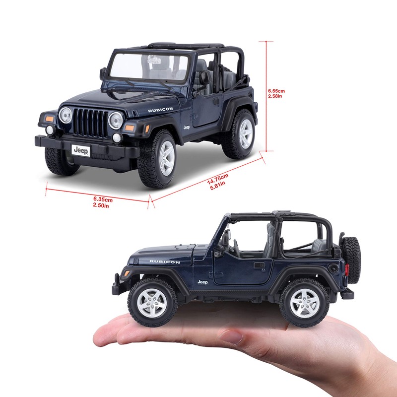 Maisto Jeep Wrangler Rubicon a Escala 1:27 (los Colores Pueden