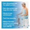 Carex Swivel Shower Stool With Padded Seat, Shower Seat For