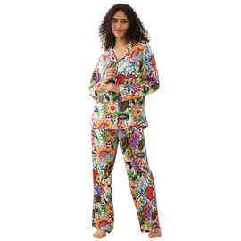 YiNi LuLu Womens Pajamas Set 2 Piece Long Sleeve Sleepwear Button Down Pjs Lounge Set Nightwear with Pockets