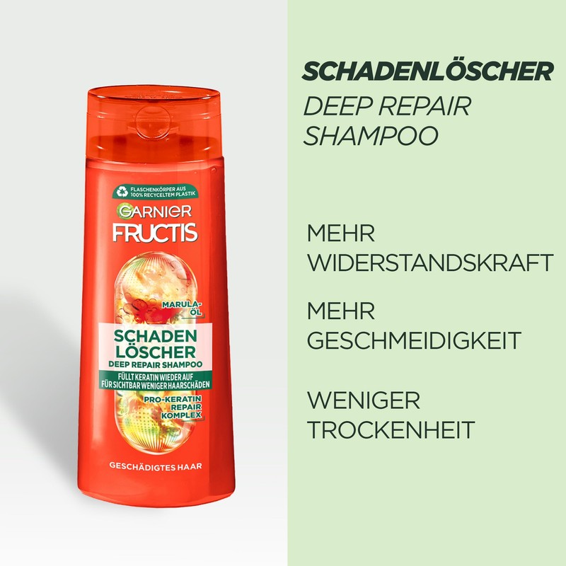 Garnier Fructis Deep Repair Shampoo for Less Split Ends and