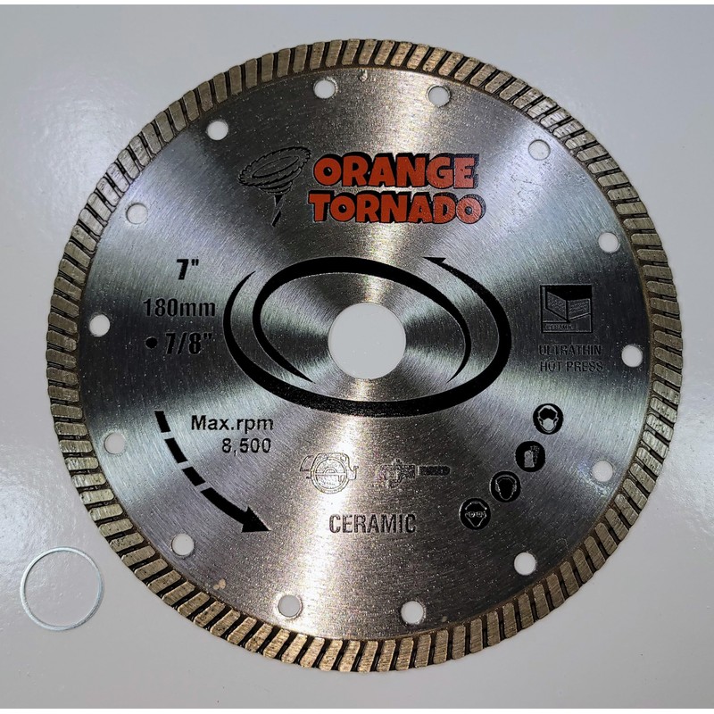ORANGE TORNADO 7" Diamond Turbo Blade