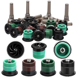 Honoson 16 Pcs Variable Arc Nozzle Radius High Efficiency Replacement Pop up Sprinkler Heads Compatible with Rainbird, Hunter, Orbit Pop-up Sprinklers(Green, Brown, Black,4/8/12/15 Van)