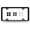 Mountains License Plate Frame Scenery Mountain License Plate Decoration Stainless