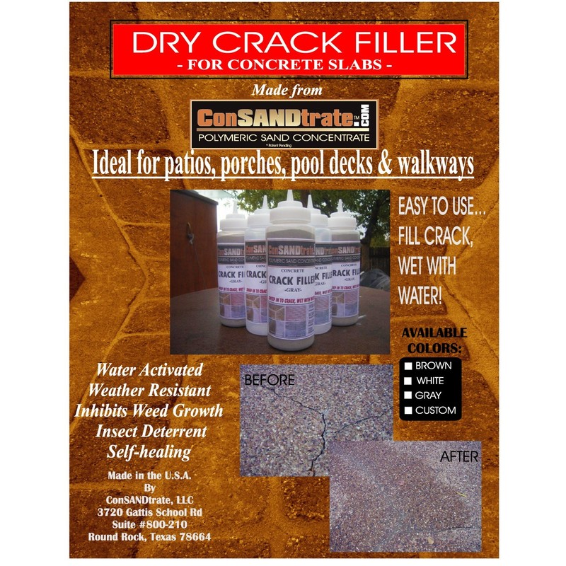 ConSandtrate Concrete Crack Filler - White - 3 lb. (Single