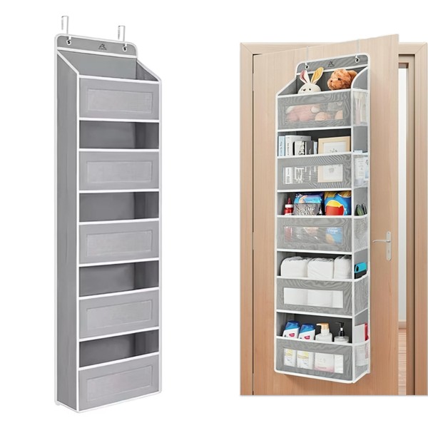 Over the Door Organizer with 5 Large Pockets + 5