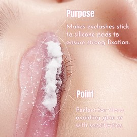 Lomansa Wimpernlifting-Puder, Lash Lift Powder, mit Lash Lift Lotion Mischen, Salonanwendungen, 5g(F)