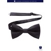 HISDERN Men's Bowtie, One-Touch Bowtie, with Chief, Adult, Weddings, Hook