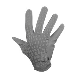 We Ball Sports Hypr-Grip Football Gloves, Men’s Sticky Silicone Palm Receiver Gloves, Dark Grey (M)