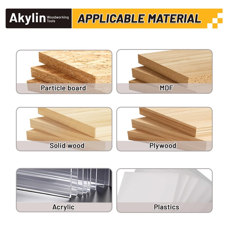 Akylintools CNC Slab Flattening Router Bit 1/2 Shank,Surfacing Bits 2"