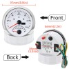 ARTILAURA 85mm White GPS Speedometer 120MPH with Tachometer 8000RPM Gauge