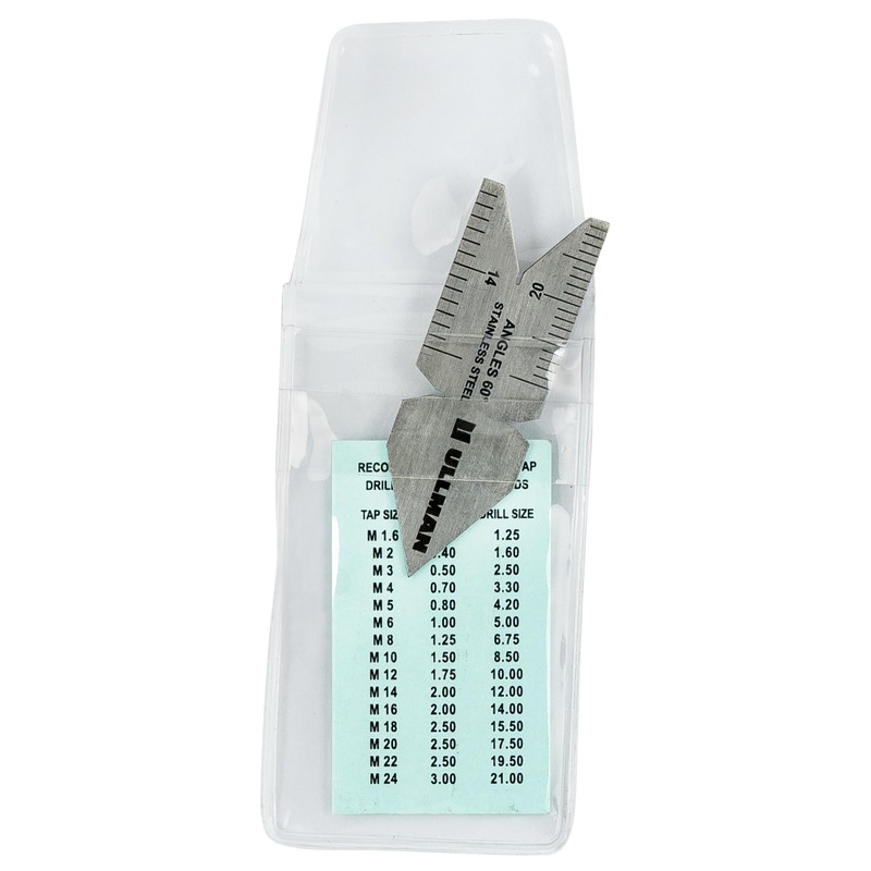 Ullman 60 Degree Center Gage Stainless Steel Lathe Thread Measuring
