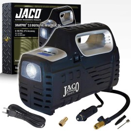 JACO SmartPro 2.0 AC/DC Digital Tire Inflator - Advanced Portable Air Compressor Pump - 100 PSI