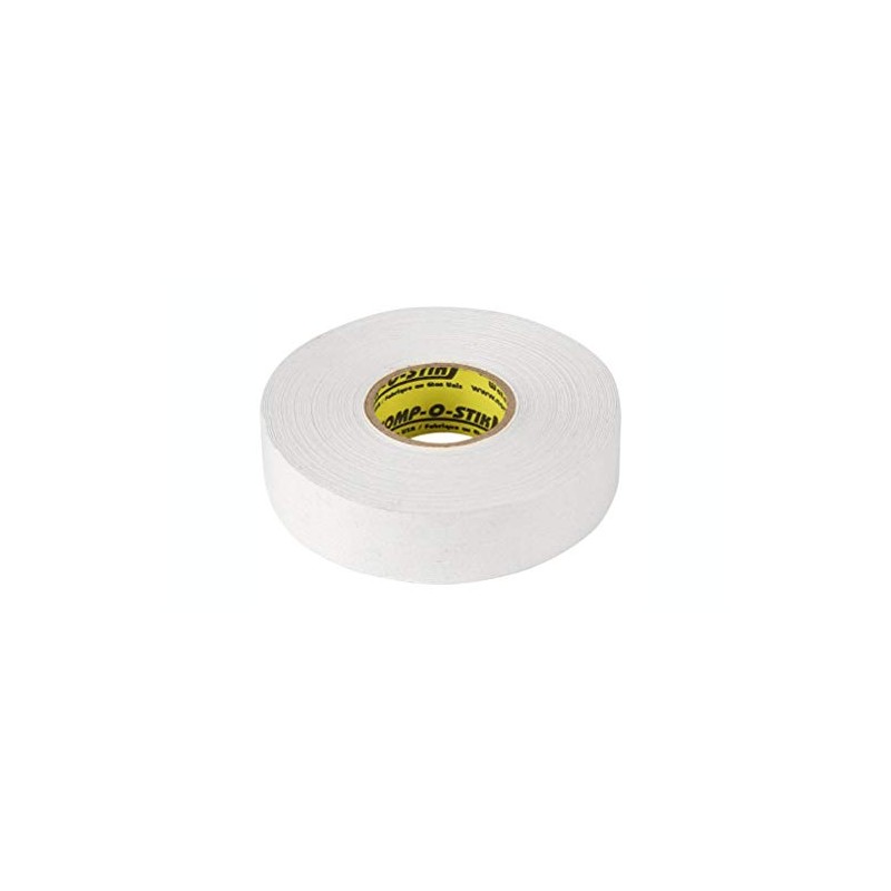 Comp-o-stik Cloth Stick Tape Ice Hockey Stick Tape (White, White)