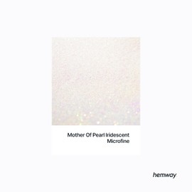 Hemway Polyurethane & Epoxy Resin Glitter 100g / 3.5oz Metallic Crystal Flake Additive for Flooring Jewelry Tumblers Glass Pigment - Microfine (1/256" 0.004" 0.1mm) - Mother of Pearl Iridescent