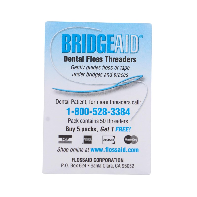 Floss Aid TDPS Bridge Aid Dental Floss Threader (Pack of