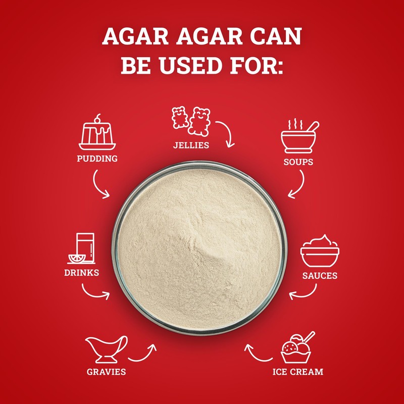 Hoosier Hill Farm Agar Agar Powder, 1LB (Pack of 1)