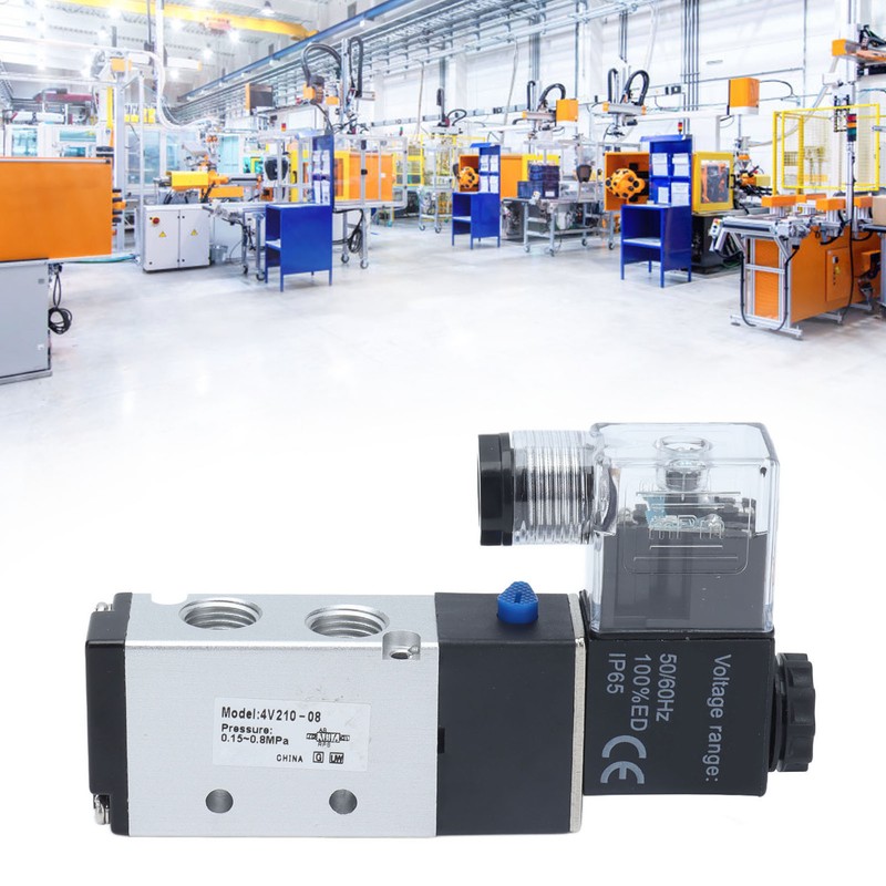 4V210‑08 Electric Solenoid Valve Normal 2 Position 5 Ways Air