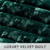 RECYCO Luxury Velvet Quilt King Size, Ultra Soft Velvet Bedding