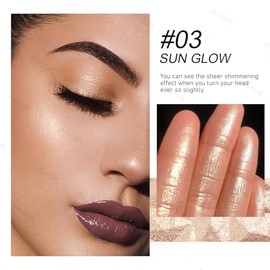 KYDA Paleta de resaltadores faciales, paleta iluminadora facial de alto brillo, acabado de brillo narutal, polvo horneado suave con brillo perlado, ma