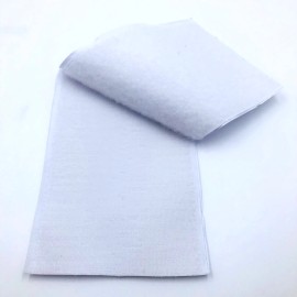 Unbranded 4” x 6” Heavy Duty Patch Hook and Loop Self Adhesive White Inch Large Set