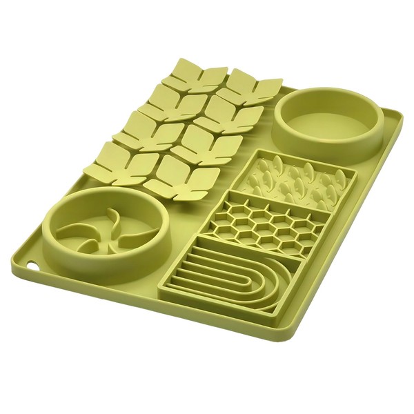 Evenco Slow Feeder Bowl, Silicone Lick Mat with Suction Cups
