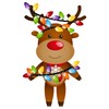 Happy Christmas Reindeer High Quality Double-Sided Static Cling Window Sticker