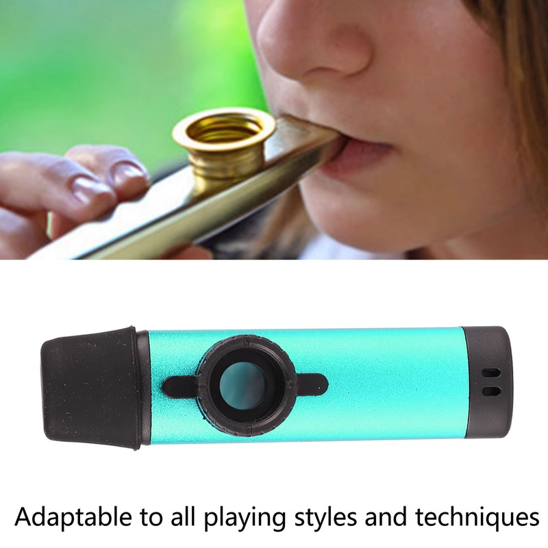 Kazoo Professional Aluminum Adjustable Tone Musical Instrument with 5Pcs Flute