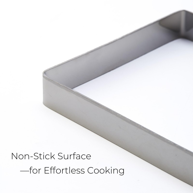 Square Egg Mold for Griddle – Stainless Steel Square Egg