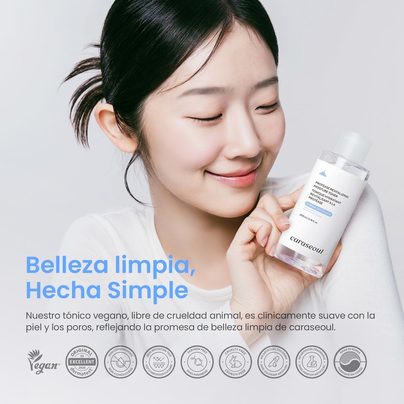 caraseoul Protease Tónico Facial Revitalizante e Hidratante (200ml)