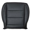 SecosAutoparts Driver Side Bottom Replacement Perforated Leather Seat Cover Black