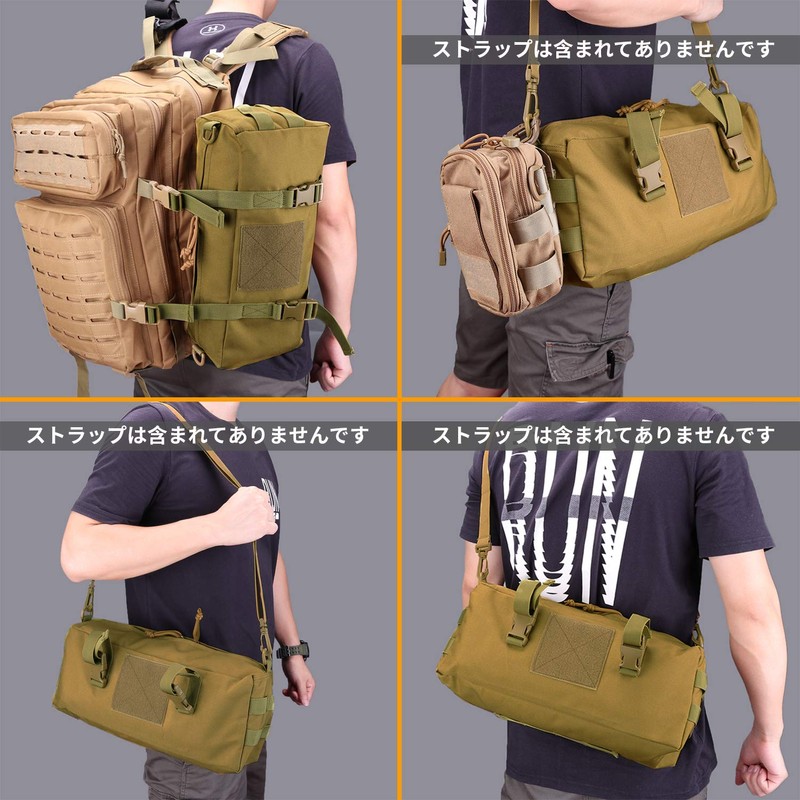JETEDC Molle Bag, Survival Game Bag, Backpack, Survival Games, Fishing,