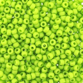 Miyuki Round Rocaille Seed Beads Size 8/0 Opaque Chartreuse Green 22GM (8-416)