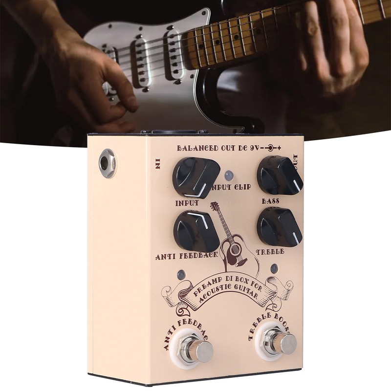 Guitar Preamp Effect Analog Stompbox Pedal Knob Control Audio Accessories