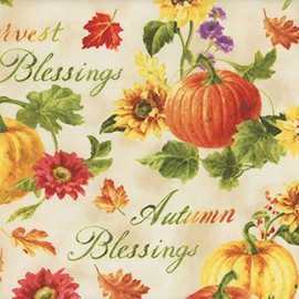 Wilmington Prints Cream Harvest Allover