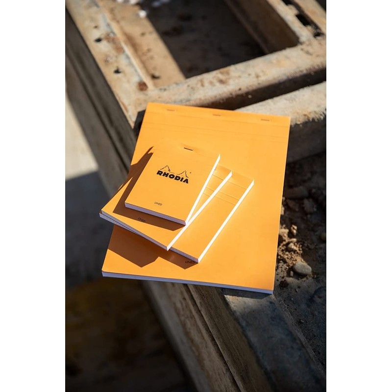 RHODIA 12600C - Stapled Notepad N°12 Orange - 8.5x12 cm