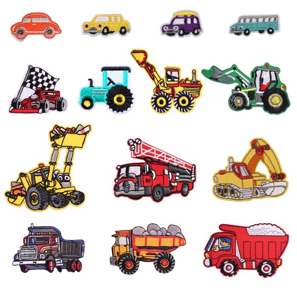 Modelling tool for bus/racing car/fire truck/car patch iron-on or sew-on